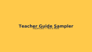 Teacher Guide Sampler